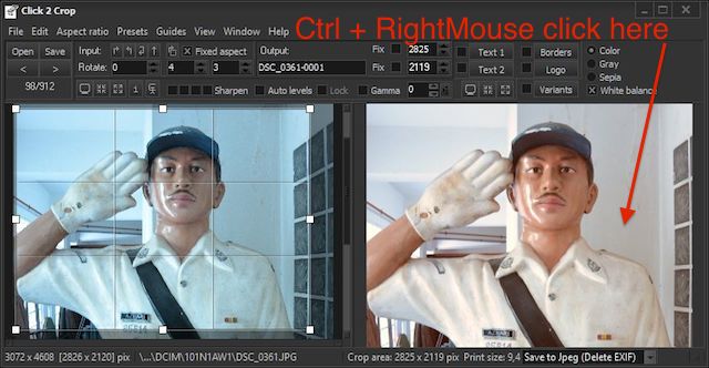 Instant White Balance Correction Example.