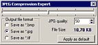 JPEG Compression Expert Window.